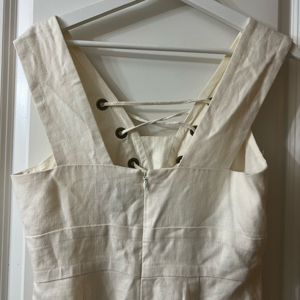 J. Crew White Sleeveless Sundress with Sailor Collar - Picture 5 of 7
